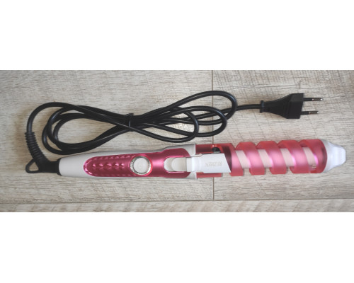 Распродажа Плойка для волос Rizhen RZ-118 вертикальные локоны белая