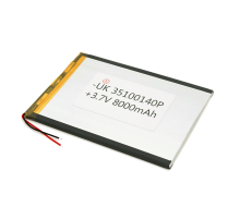 Літій-полімерний акумулятор 3.5*100*140mm (Li-ion 3.7В 8000мА·год)