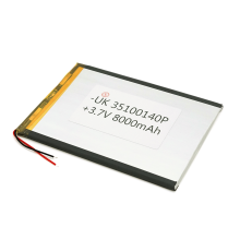 Літій-полімерний акумулятор 3.5*100*140mm (Li-ion 3.7В 8000мА·год)