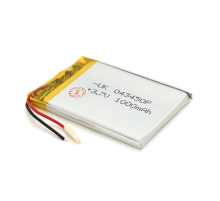 Літій-полімерний акумулятор 4*34*50mm 3,7V (Li-ion 3.7В 650мА·год)