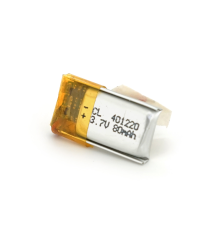 Літій-полімерний акумулятор 4*12*20mm (Li-ion 3.7В 80мА·год)