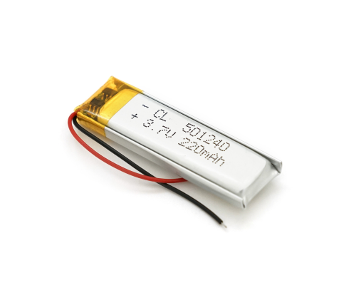 Літій-полімерний акумулятор 5*12*40mm (Li-ion 3.7В 220мА·год) Літій-полімерний акумулятор 5*12*40mm (Li-ion 3.7В 220мА·год)