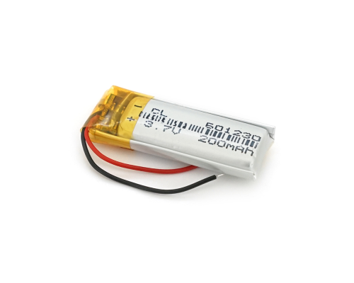 Літій-полімерний акумулятор 6*12*30mm (Li-ion 3.7В 200мА·год) Літій-полімерний акумулятор 6*12*30mm (Li-ion 3.7В 200мА·год)
