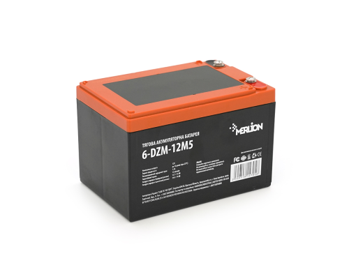 Тягова акумуляторна батарея AGM MERLION 6-DZM-12, 12V 12Ah M5 (151х98х101 мм) Orange Q3