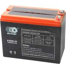 Тягова акумуляторна батарея AGM OUTDO 6-DZM-35 (EVF-35), 12V 35Ah, (223 х 105 х 174), Q1