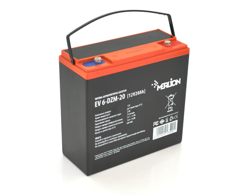Тягова акумуляторна батарея Merlion EV 6-DZM-20, 12V 20Ah M5 (181*77*170), Q3