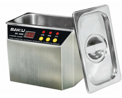 Ультразвукова ванна BAKKU BK3550 Два режими роботи (30W та 50W), металевий корпус, металева кришка