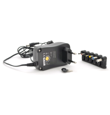 Універсальний БП Input 100V-240V 50-60Mhz, Output :3V-12V-2.A 24W, 6 Г-подібних роз'ємів 2.35*0.75/ 3.0*1.1/3.5*1.35/4.0*1.7 /5.5 BOX