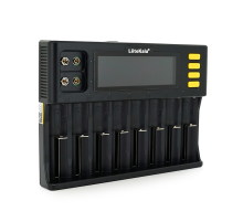 ЗУ універсальне Liitokala Lii-S8, АЗУ+СЗУ, 8 каналів, LCD дисплей, підтримує Li-ion, Ni-MH та Ni-Cd AA (R6), ААA (R03), AAAA, С (R14)
