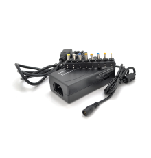 Універсальний БП HQ-Tech LDAC-70W, 70W, корпус - пластмаса, ручне регулювання, 8 Г-подібних роз'ємів, BOX