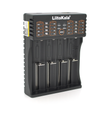 ЗУ універсальне Liitokala lii-402, 4 канали, LCD дисплей, підтримує Li-ion, Ni-MH та Ni-Cd AA (R6), ААA (R03), AAAA, С (R14)
