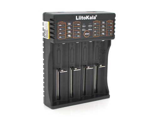 ЗУ універсальне Liitokala lii-402, 4 канали, LCD дисплей, підтримує Li-ion, Ni-MH та Ni-Cd AA (R6), ААA (R03), AAAA, С (R14)