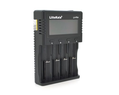 ЗУ універсальне Liitokala PD4, 4 канали, LCD дисплей, підтримує Li-ion, Ni-MH та Ni-Cd AA (R6), ААA (R03), AAAA, С (R14)