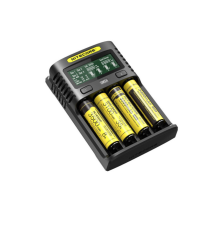 Зарядний пристрій універсальний Nitecore Digicharger UM4, 4 канали, LCD дисплей, підтримує Li-ion, Ni-MH і Ni-Cd AA (R6), ААA (R03), С (R14)