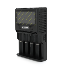 Зарядний пристрій універсальний Nitecore SC4, 4 канали, LCD дисплей, підтримує Li-ion, Ni-MH та Ni-Cd AA (R6), ААA (R03), AAAA, С (R14), 3A