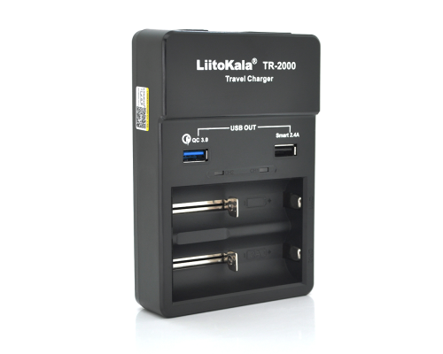 ЗУ універсальне Liitokala Lii TR-2000 + USB1-QC 3.0, USB2-5V 2.4A ЗУ універсальне Liitokala Lii TR-2000 + USB1-QC 3.0, USB2-5V 2.4A