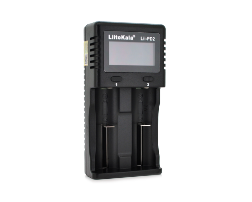 ЗУ універсальне Liitokala PD2, 2 канали, LCD дисплей, підтримує Li-ion, Ni-MH та Ni-Cd AA (R6), ААA (R03), AAAA, С (R14)