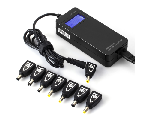 Універсальне СЗУ 90W, корпус - пласт, ручне регулювання, 8 роз'ємів,T2 LCD - дисплей, BOX