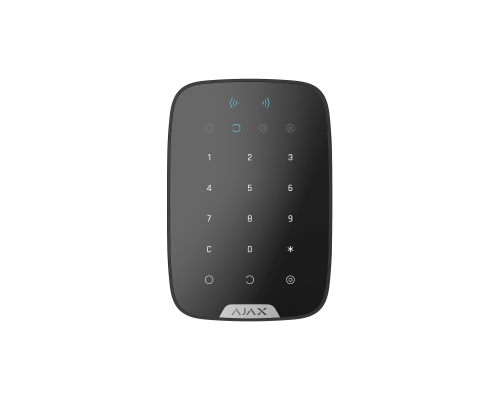 Бездротова сенсорна клавіатура з RFID-зчитувач і підтримкою Bluetooth Ajax KeyPad Plus black