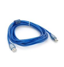 Кабель USB 2.0 RITAR AM / AM, 3.0m, прозорий синій