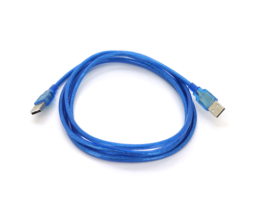 Кабель USB 2.0 RITAR AM / AM, 1.8m, прозорий синій