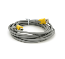 Кабель USB 2.0 V-Link AM / BM, 3.0m, 1 ферит, Grey / Yellow