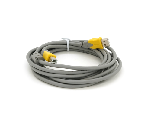Кабель USB 2.0 V-Link AM / BM, 3.0m, 1 ферит, Grey / Yellow
