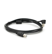 Кабель USB 2.0 RITAR AM/BM, 2.0m, кутовий 90°, чорний