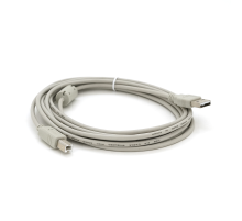 Кабель USB 2.0 AM/BM, 3.0m, 1 ферит, білий