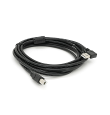 Кабель USB 2.0 RITAR AM/BM, 3.0m, кутовий 90°, чорний