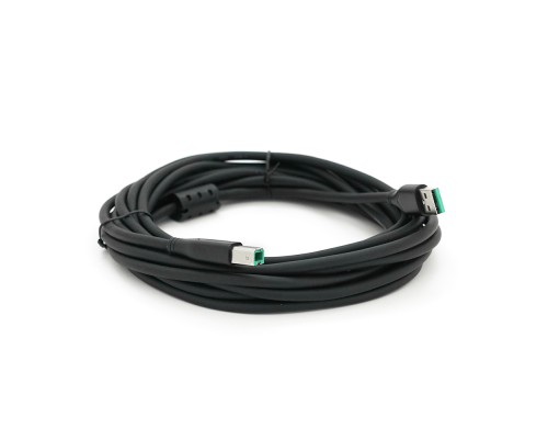 Кабель USB 2.0 VegGieg AM/BM, 5.0m, 1 ферит, Black, Q120 Кабель USB 2.0 VegGieg AM/BM, 5.0m, 1 ферит, Black, Q120