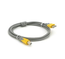 Кабель USB 2.0 V-Link AM / BM, 1.5m, 1 ферит, Grey / Yellow