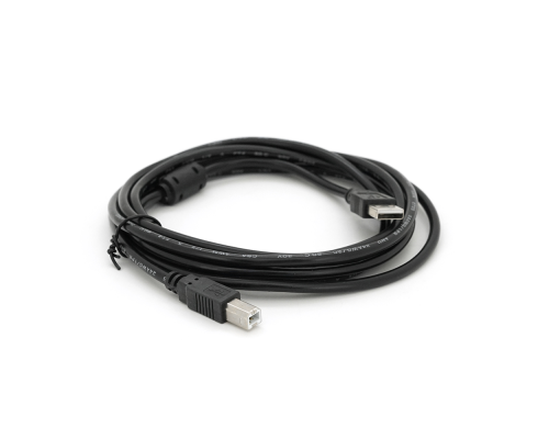 Кабель USB 2.0 AM/BM, 3.0m, 1 ферит, чорний, Пакет Q200
