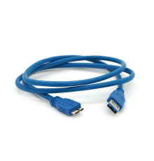 Кабель Usb 3.0 AM to Micro-B blue 1.0m для жорстких дисків