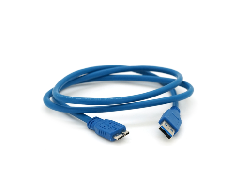 Кабель Usb 3.0 AM to Micro-B blue 1.0m для жорстких дисків