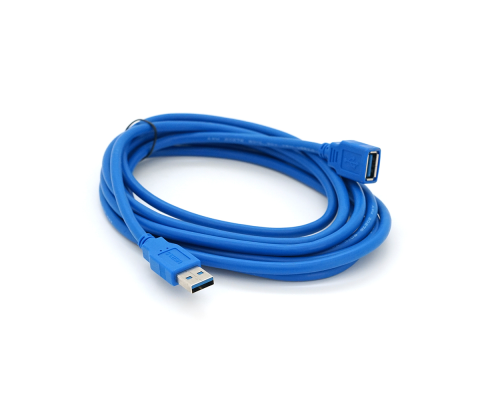 Подовжувач USB 3.0 AM / AF, 3.0m, Blue, пакет