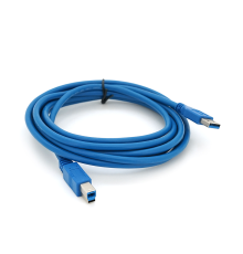 Кабель USB 3.0 AM/BM 3,0 м blue для периферії