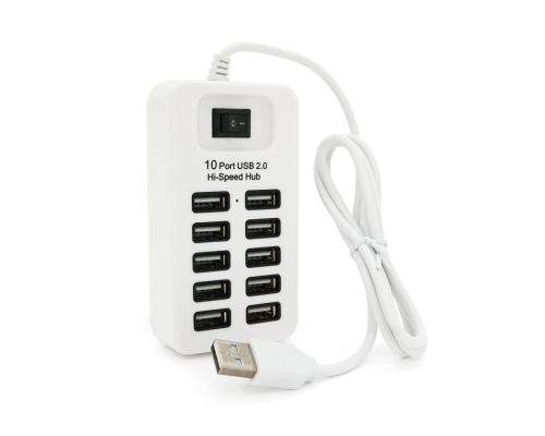 Хаб USB 2.0 10 портів, 480Mbts High Speed, Passive, Blister Хаб USB 2.0 10 портів, 480Mbts High Speed, Passive, Blister
