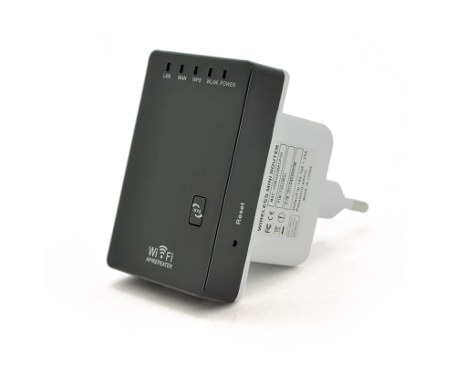 Підсилювач WiFi сигналу з вбудованою антеною LV-WR02, живлення 220V, 300Mbps, IEEE 802.11b / g / n, 2.4GHz, BOX