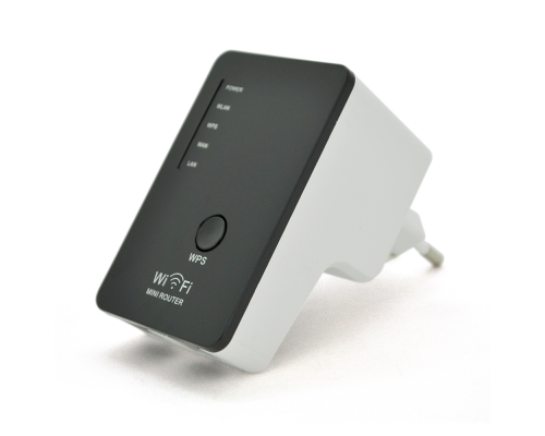 Підсилювач WiFi сигналу з вбудованою антеною LV-WR02В, живлення 220V, 300Mbps, IEEE 802.11b / g / n, 2.4GHz, BOX