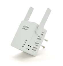 Підсилювач WiFi сигналу з 2-ма вбудованими антенами LV-WR05U, живлення 220V, 300Mbps, IEEE 802.11b / g / n, 2.4GHz, BOX