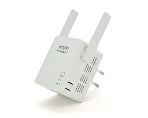 Підсилювач WiFi сигналу з 2-ма вбудованими антенами LV-WR05U, живлення 220V, 300Mbps, IEEE 802.11b / g / n, 2.4GHz, BOX