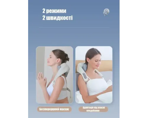 ОЧЕНКА! Масажер електричний із підігрівом для спини/шиї/тіла (Плохе паковання 2680)