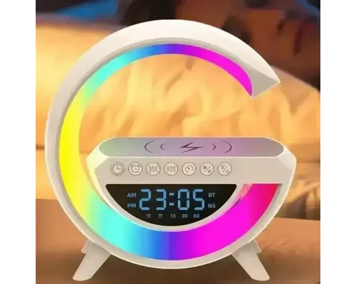 ОЧЕНКА! Настільна смарт-лампа, нічник BT-3401 RGB Rainbow з Bluetooth-колонкою (Плохе паковання 2695)