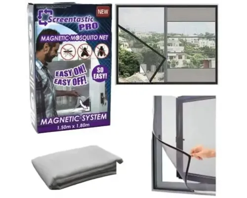 ОЧЕНКА! Сітка антимоскітна на вікно 150*180 см Magnetic System Біла (Плохе паковання 2420) ОЧЕНКА! Сітка антимоскітна на вікно 150*180 см Magnetic System Біла (Плохе паковання 2420)