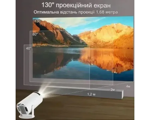 ОЧЕНКА! Мультимедійний портативний мініпроєктор Magcubic HY300 Android 12 (пошкодження корпусу 2681)