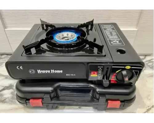 УЦЕНКА! Туристическая газовая плита с пьезоподжигом Happy Home BDZ-155-A в кейсе (Плохая упаковка 2688) УЦЕНКА! Туристическая газовая плита с пьезоподжигом Happy Home BDZ-155-A в кейсе (Плохая упаковка 2688)