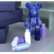УЦЕНКА! Флюидный медвежонок fluid bear bearbrick, 23 см, с красками BLUE (Плохая упаковка 2355)