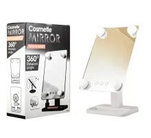 УЦЕНКА! Компактное зеркало с подсветкой для макияжа Mirror 360 (Плохая упаковка, не горит одна лампа 2700 )