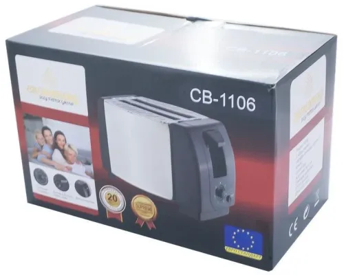 ОЧЕНКА! Тостер побутовий Crownberg CB-1106 металевий 750 вт (Плохе паковання 2671) ОЧЕНКА! Тостер побутовий Crownberg CB-1106 металевий 750 вт (Плохе паковання 2671)